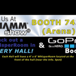 banner ad to promote the 2015 NAMM show and the custom built GoPro WhisperRoom booth