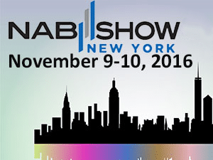bannder ad image to promote the 2016 NAB Show in New York