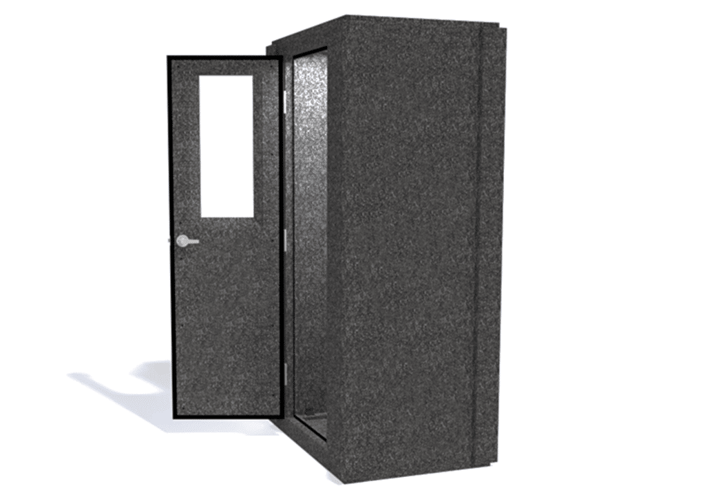 WhisperRoom MDL 4230 S shown with the door open from the side