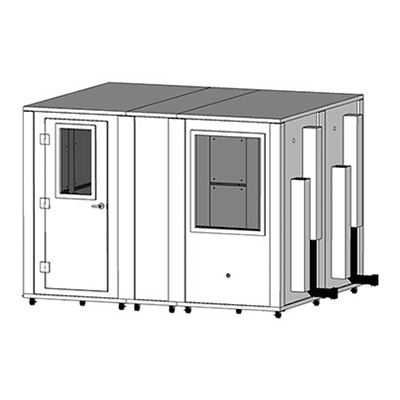 MDL 96120 S - 8' x 10' Single-Wall Isolation Booth | WhisperRoom, Inc.™