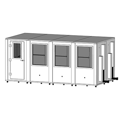 MDL 96192 E - 8' x 16' Double-Wall Isolation Booth | WhisperRoom, Inc.™