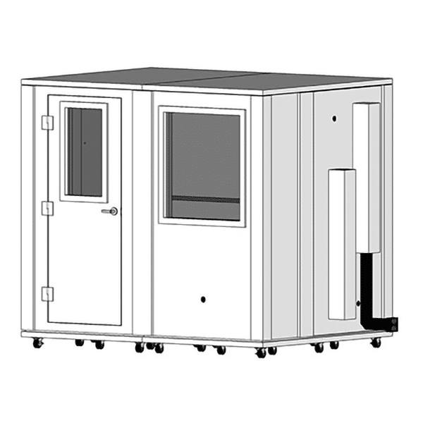 MDL 7296 S - 6' x 8' Single-Wall Isolation Booth | WhisperRoom, Inc.™