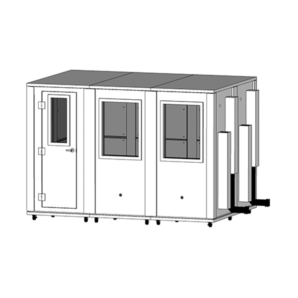 MDL 84126 E - 7' x 10.5' Single-Wall Iso Booth | WhisperRoom, Inc.™