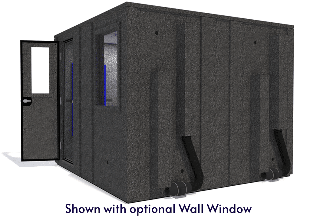WhisperRoom MDL 102102 E shown with the door open from the side