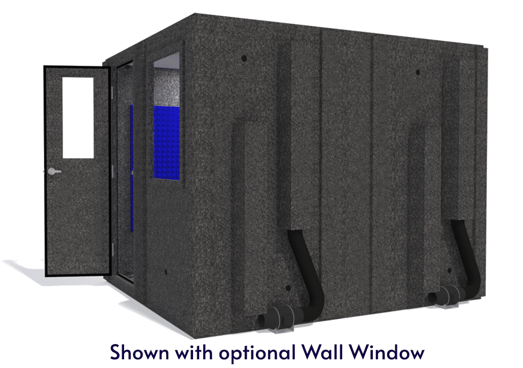 WhisperRoom MDL 10284 S shown with the door open from the side