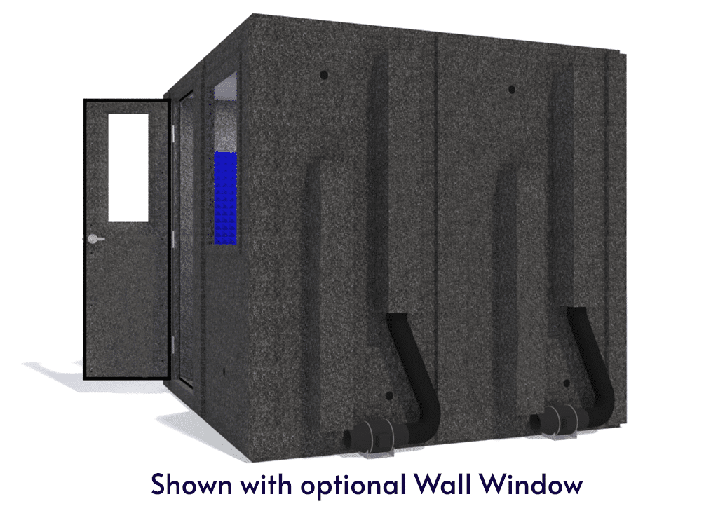 WhisperRoom MDL 8484 S shown with the door open from the side