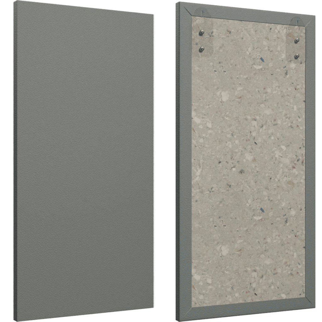 Asteroid color Audimute Fabric Acoustic Panels shown from the front and back side.