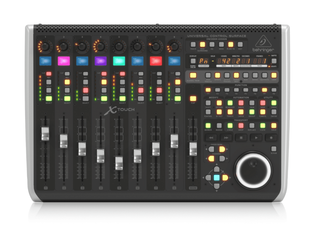 Image of the Behringer X-Touch control surface for audio production.
